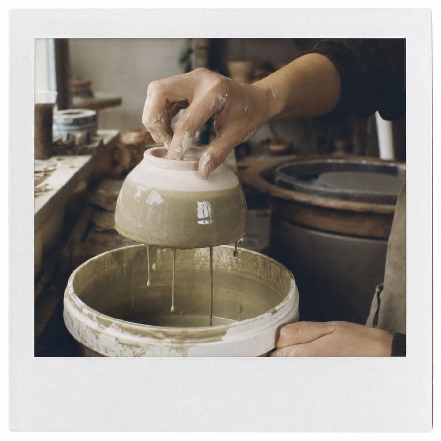 Flared Cup: glaze day