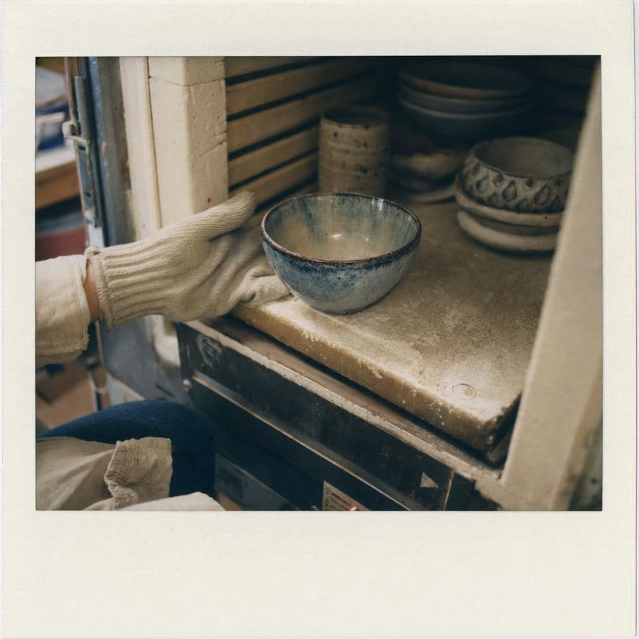 Glacier Bowl: out of the kiln
